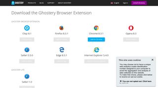 Download the Ghostery Browser Extension and Mobile Apps
