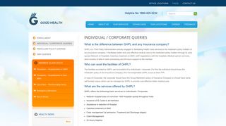 Individual / Corporate Queries | GOOD HEALTH INSURANCE TPA