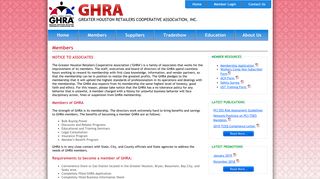 Members - Greater Houston Retailers Cooperative Association - Ghra