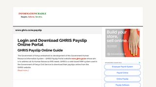 GHRIS Payslip Online Guide - Kenya