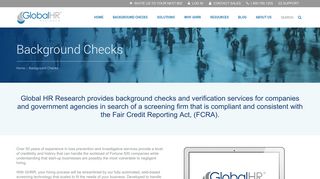 Background Checks | GlobalHR Research