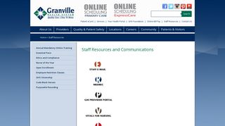 Granville Health System | Staff Resources