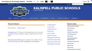 Power School - Kalispell Public Schools