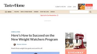 Here's How to Succeed on the New Weight Watchers Program | Taste ...