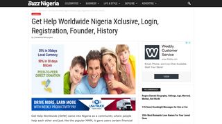 Get Help Worldwide Nigeria Xclusive, Login, Registration, Founder ...