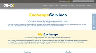 Exchange Services | GHX