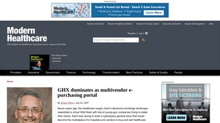 GHX dominates as multivendor e-purchasing portal - Modern ...