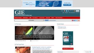 Gastrointestinal Endoscopy Home Page