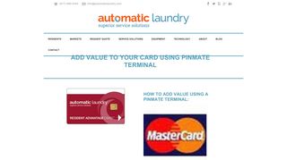 PINMATE ADD VALUE TERMINAL | Automatic Laundry