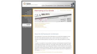 Estimating a Cut Grade - GIA | On Diamond Cut