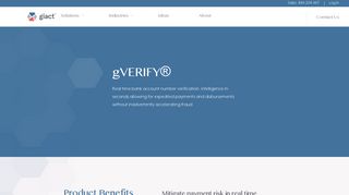 Bank Account Number Verification Service | gVERIFY by GIACT