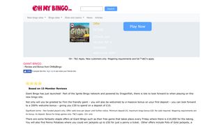 Giant Bingo | Play Now | 300% First Bonus - OhMyBingo