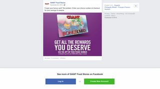 Forgot your bonus card? No problem.... - GIANT Food Stores | Facebook
