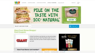 Giant Food Stores Grocery Digital Coupons & Loyalty Cards ...