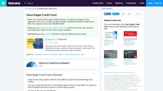 Giant Eagle Credit Card Reviews - WalletHub