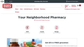 Pharmacy - Online Prescription Refills | Giant Eagle