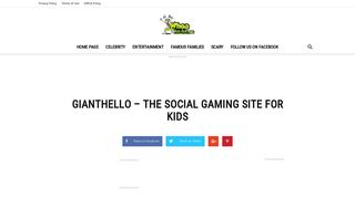 GiantHello - the Social Gaming Site for Kids - Whoahaha.com