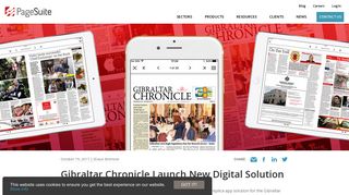 Gibraltar Chronicle Launch New ePaper and App - PageSuite