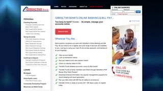 Gibraltar Bank's Online Banking & Bill Pay