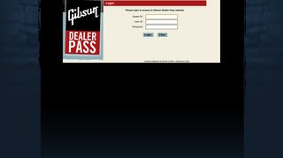 Gibson Dealer Pass | Login