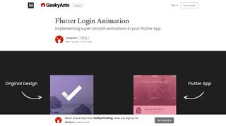 Flutter Login Animation – GeekyAnts Blog