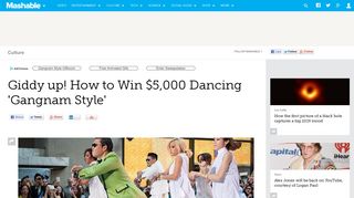 Giddy up! How to Win $5,000 Dancing 'Gangnam Style' - Mashable