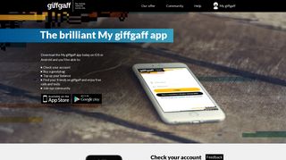 giffgaff app available at Google Play and App store | giffgaff