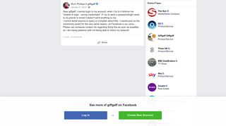 Rich Phillips - Dear giffgaff, I cannot login to my... | Facebook