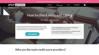 How to Check My Credit Rating | Check Credit Score | giffgaff gameplan