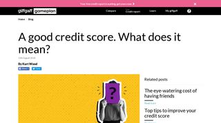 A good credit score. What does it mean? | giffgaff gameplan