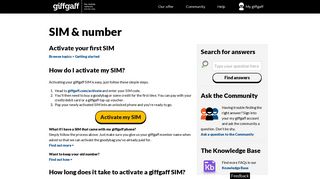 How to activate your giffgaff SIM