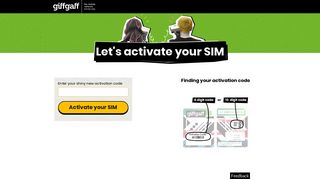 SIM Activation | giffgaff