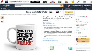 Amazon.com: Funny Pharmacist Mug - World's Best Looking ...