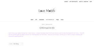 Gift/Imprint Kit - Love Motifs