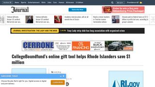 CollegeBoundfund's online gift tool helps Rhode Islanders save $1 ...