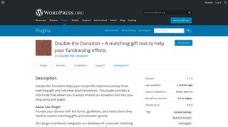 Double the Donation – A matching gift tool to help your fundraising ...