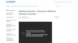 GiftWorks Anywhere - Moving from GiftWorks Desktop to Anywhere ...
