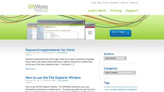 GiftWorks Anywhere - GiftWorks Archive -
