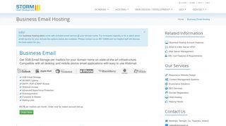 Business Email Account Hosting, Gigamail Enterprise Email, 25GB ...