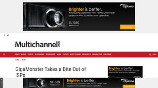 GigaMonster Takes a Bite Out of ISPs - Multichannel