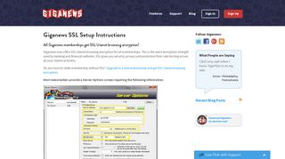 Giganews: Giganews SSL Setup Instructions