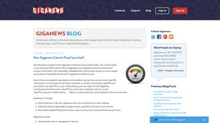 New Giganews Control Panel launched!