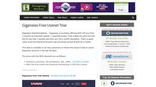 Giganews Free Usenet Trial : Try Giganews Free for 14 Days