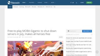 Free-to-play MOBA Gigantic to shut down servers in July, makes all ...