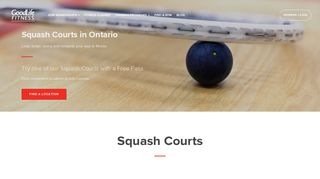 Squash Courts | GoodLife Fitness