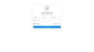 Login in to your event - Gigbuilder