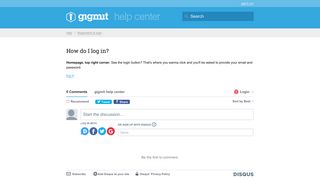 How do I log in? | gigmit.com help
