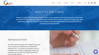 Apply for School Admission | GIIS Tokyo