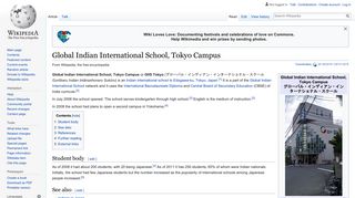 Global Indian International School, Tokyo Campus - Wikipedia