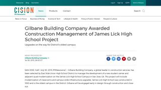 Gilbane Building Company Awarded Construction Management of ...